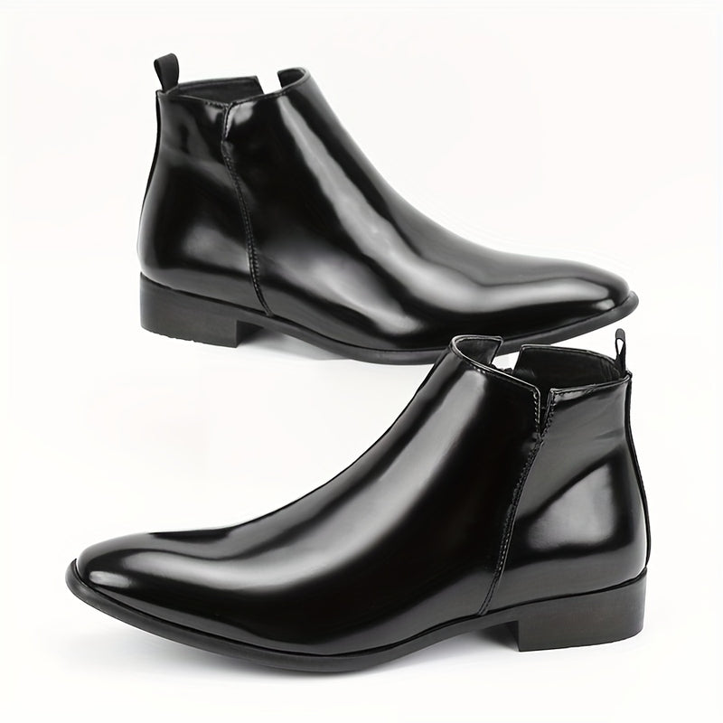 Botas Chelsea masculinas com zíper fashion