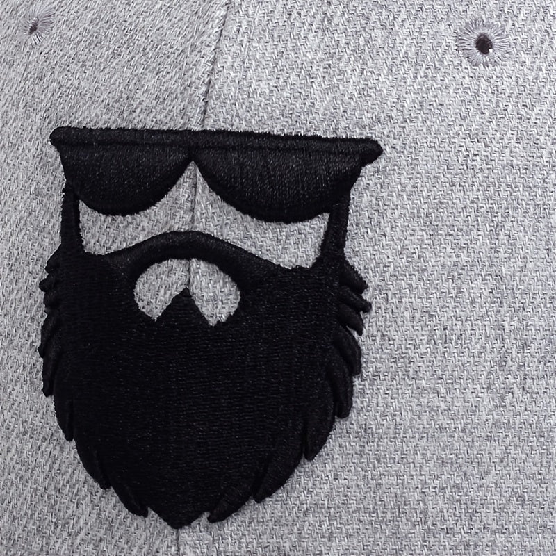 Boné Masculino Casual com Bordado de Barba