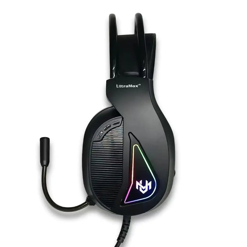 Headset Gamer Ult-G8 Fone de Ouvido com Microfone RGB LED para PS4, PS5, Xbox One, Celular e Computador