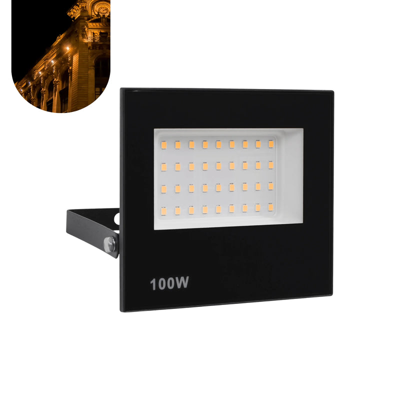 Refletor LED 100W Spotlight Bivolt À Prova d'Água Luz Forte