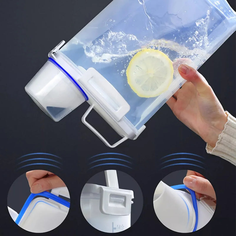Pote Hermético com Medidor, Bico Dosador para Cozinha, Anti-Umidade, Multiuso, Lavanderia, Armazenamento Prático, Organizador Compacto