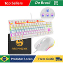 Kit Teclado Mecânico e Mouse Gamer Luuk Young BE-K1 – Branco