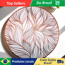 jogo americano de 4 peças feito em tecido impermeável de poliéster, ideal para ser usado em mesas de jantar ou cozinha.