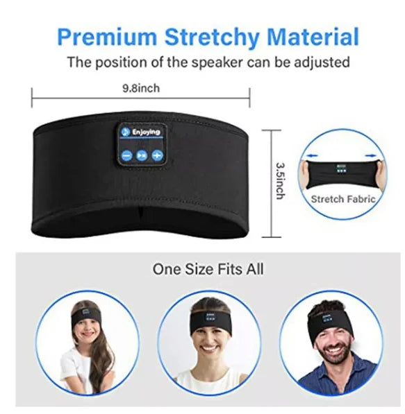 Headset Bluetooth Esportivo com Faixa para Dormir e Treino - Neverdie Store