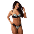 Conjunto de 3 Lingeries com Sutiã com Bojo e Calcinha, Renda Confortável, Colorido, Elegante e Vibrante