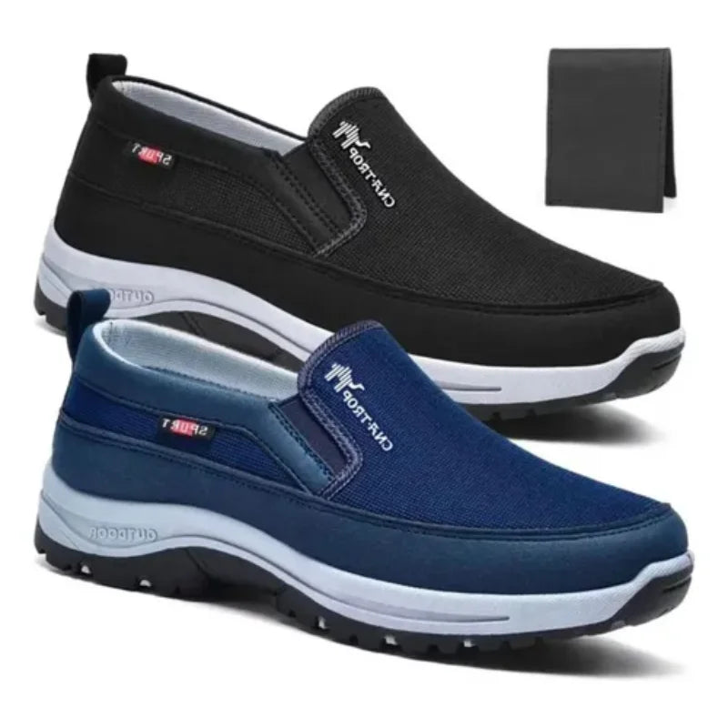 2 Paired Male Moccasin Orthopedic Tennis Kit + Wallet