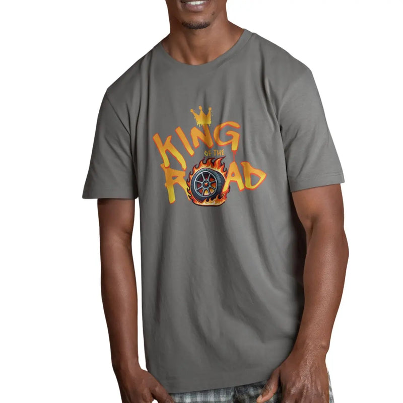 Camiseta Básica Masculina GuGi – King of the Road, Nascar, Rally, Fórmula 1, 100% Algodão Premium