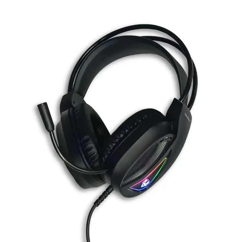 Headset Gamer Ult-G8 Fone de Ouvido com Microfone RGB LED para PS4, PS5, Xbox One, Celular e Computador