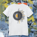 Camiseta Masculina GuGi – Disco de Vinil, Caixas de Som, Música Retro Rock Anos 70, CM01