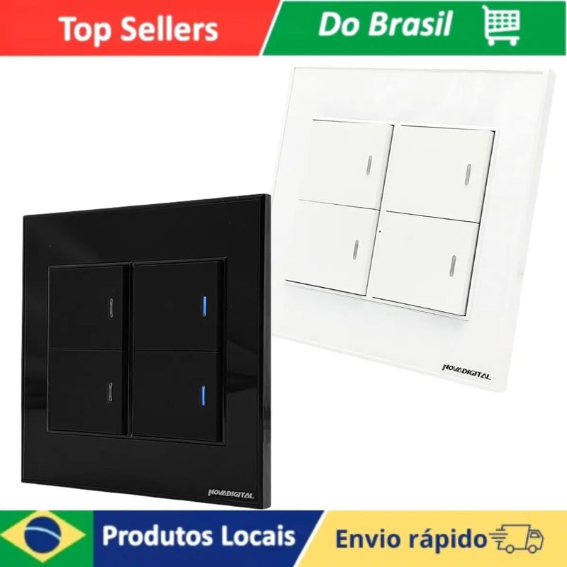 Zigbee Novadigital Smart Switch With 4 Keys Physical