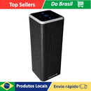 Soundbar Bluetooth 50W – Caixa de Som Portátil, Graves Potentes 2.0, USB, Aux P2, Rádio, Preta, para TV, PC, Celular e Música