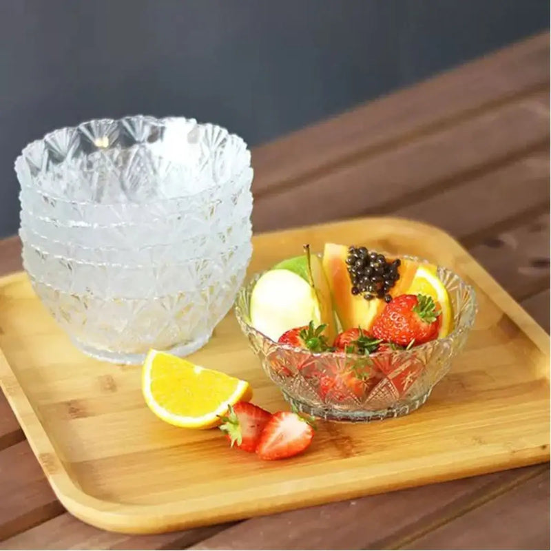 Conjunto de 6 Tigelas de Vidro Toffee para Sobremesa