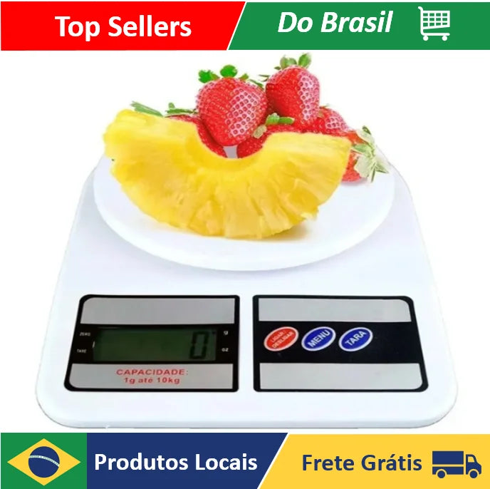 Balança Digital De Precisão Cozinha 10kg Nutrição E Dieta