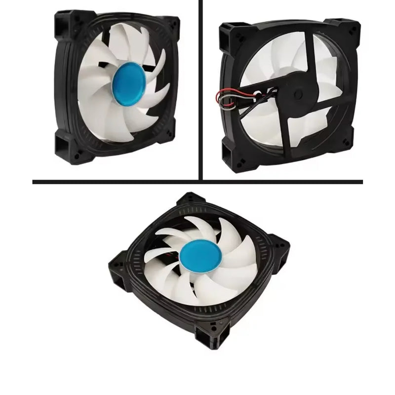 Ventoinha para Gabinete de Computador 120mm com RGB, Dissipador de Calor, Sincronização Aura, Conexão SATA, Cooler de 12 cm ARGB, Silenciosa