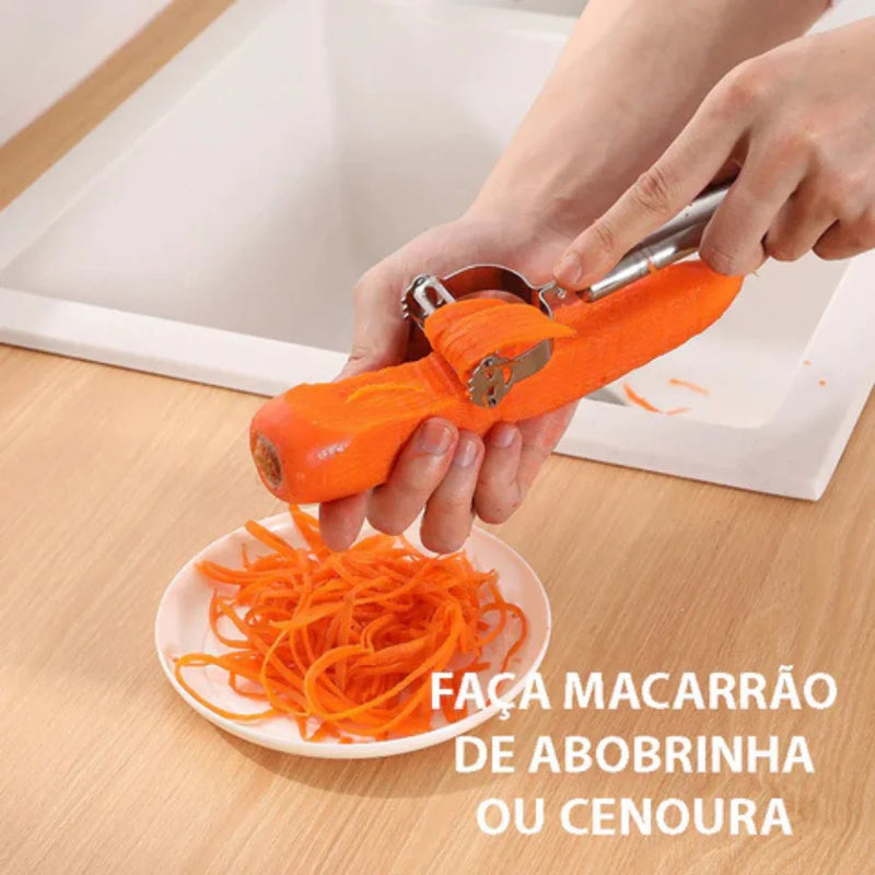 Kit de até 3 Descascadores INOX Acessório e Utensílio de Cozinha