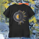 Camiseta Masculina GuGi – Disco de Vinil, Caixas de Som, Música Retro Rock Anos 70, CM01