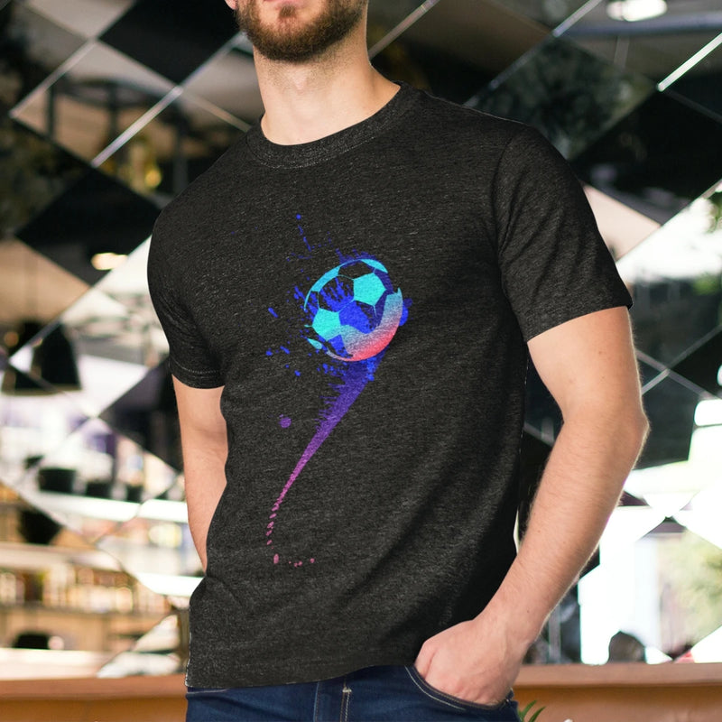 Camiseta Masculina GuGi – Bola Azul, 100% Algodão Macio, Estampada, CM01-501