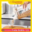 Pote Hermético com Medidor, Bico Dosador para Cozinha, Anti-Umidade, Multiuso, Lavanderia, Armazenamento Prático, Organizador Compacto