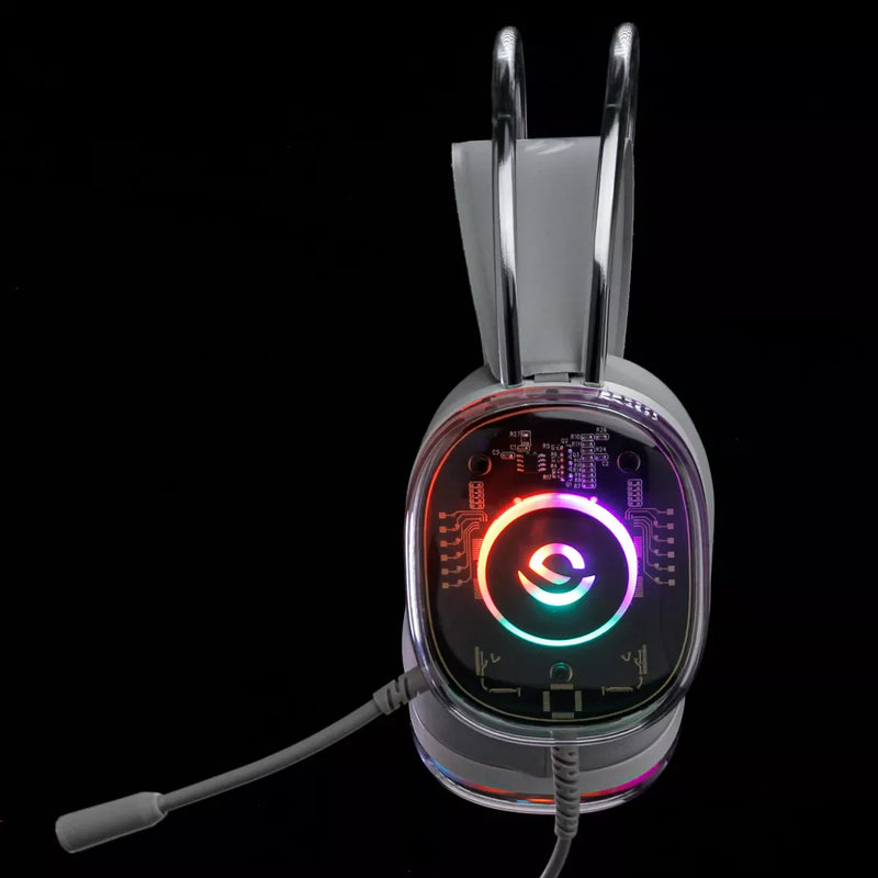 Fone Gamer Headset RGB Onistek FN639 USB/P2 com Drivers de 50 mm e Microfone Gamer Confortável para PC, Notebook e Desktop