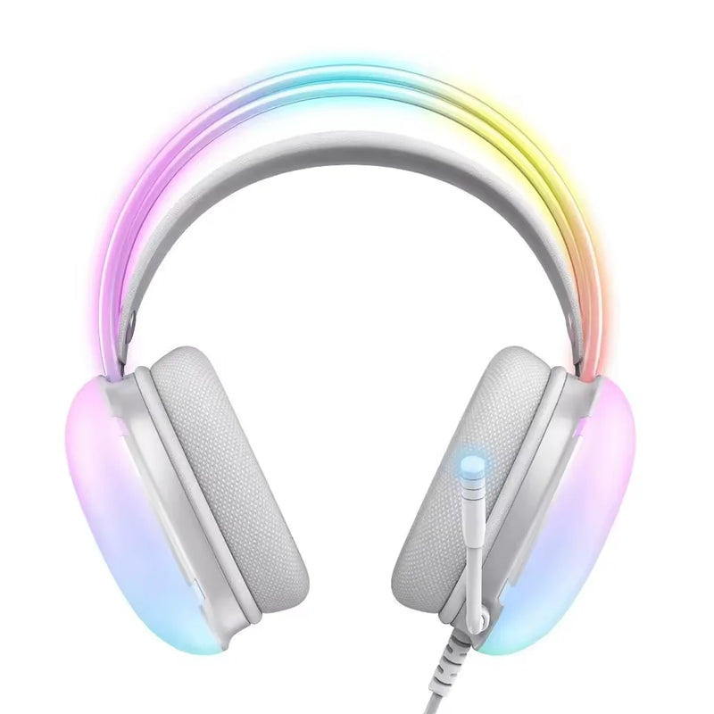 KP-FN635 Headset Gamer USB P2 com LED, Confortável, Som Imersivo, Microfone Ajustável, Qualidade de Áudio para Jogos em PC e Notebook