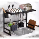 Escorredor de Cozinha Ajustável 65cm de Altura em Aço Inoxidável, Sem Fixação na Parede