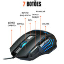 Kit Teclado Semi-mecânico + Mouse Gamer 3200 Dpi + Mouse Pad