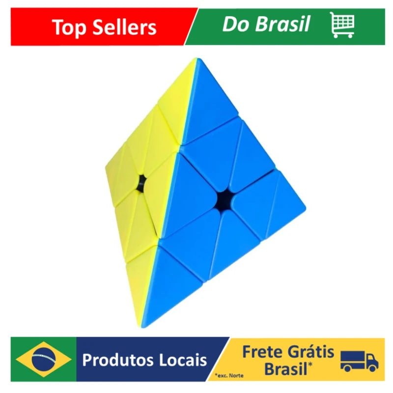 Cubo Mágico Profissional Pyraminx Triangular Pirâmide 3x3x3