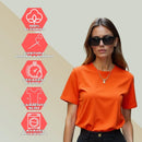 Camiseta Feminina GuGi – Algodão, Estampa Deusa da Justiça com Espada e Balança, Casual e Fashion