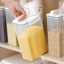 Pote Hermético com Medidor Integrado, Ideal para Armazenar Grãos e Cereais, com Tampa Hermética e Design Prático para Cozinha