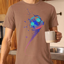 Camiseta Masculina GuGi – Bola Azul, 100% Algodão Macio, Estampada, CM01-501