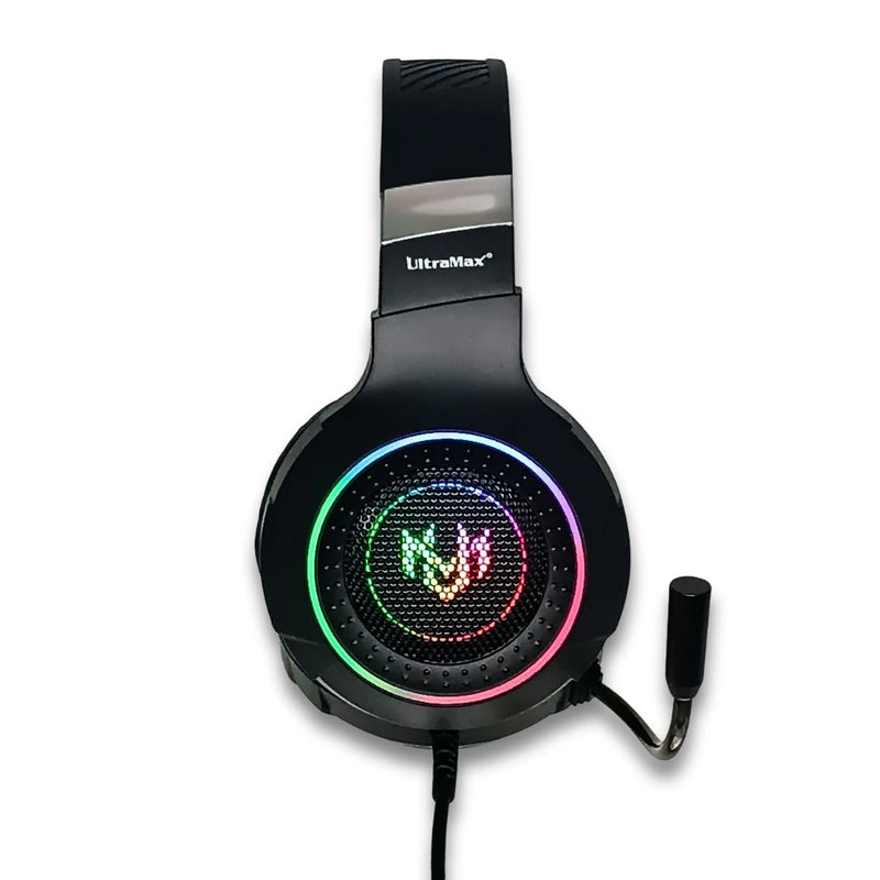 Headset Gamer G7 com LED RGB, Microfone, USB e P3 para PC, Computador, Videogame e Celular – Ult-G7