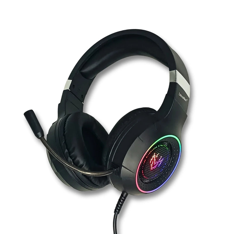 Headset Gamer G7 com LED RGB, Microfone, USB e P3 para PC, Computador, Videogame e Celular – Ult-G7