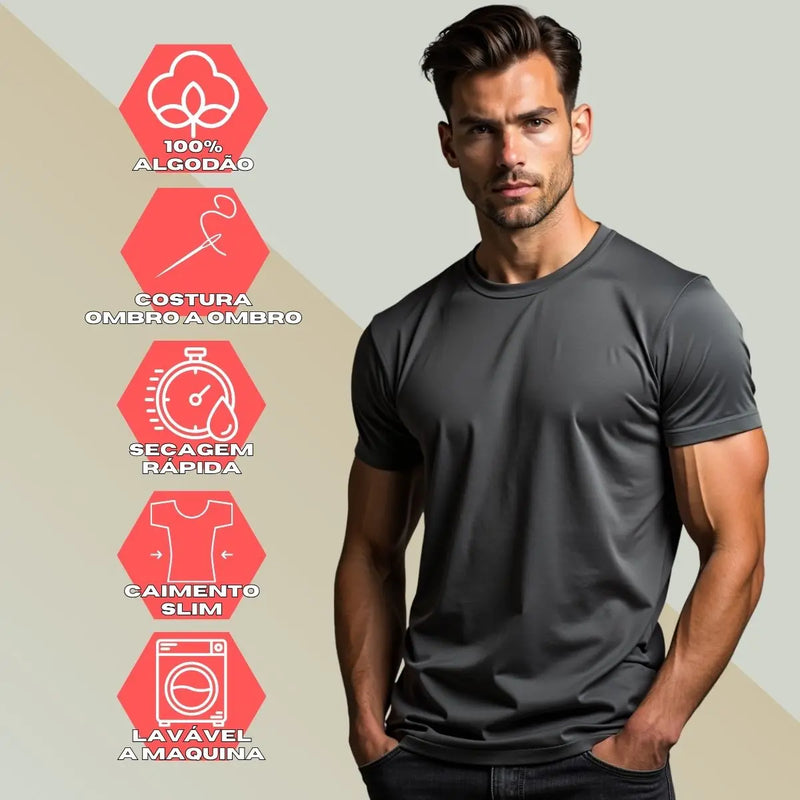 Camiseta Básica Masculina GuGi Ball – Futebol Americano Premium, 100% Algodão