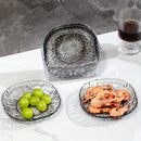 Kit com 6 Pratos de Sobremesa de Acrílico Reutilizáveis com Suporte, Tigela Resistente para Mesa, Cozinha, Festa, Uso Multipropósito