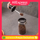 Porta Temperos de Vidro com Colher Açúcar Sal Pimenta Condimentos Orégano Tomilho Recipiente Armazenamento de Cozinha Tampa de Plástico