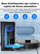 Robô Aspirador Liectroux G7 Aspira Passa Pano Base Autolimpante Controle via Aplicativo Navegação a Laser Armazena Mapas
