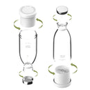 KIT 3 CONJUNTOS Mini Liquidificadores Elétricos Portátil 380mL Recarregável Prático Suco de Frutas Smoothie CORES ALEATÓRIOS