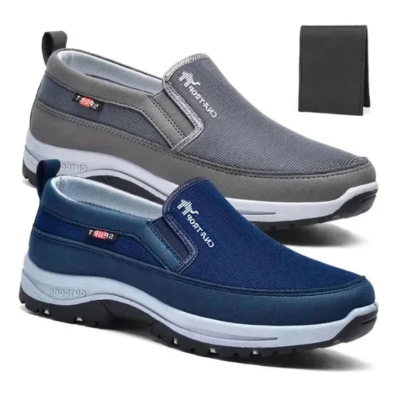 2 Paired Male Moccasin Orthopedic Tennis Kit + Wallet
