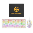 Kit Teclado Mecânico e Mouse Gamer Luuk Young BE-K1 – Branco