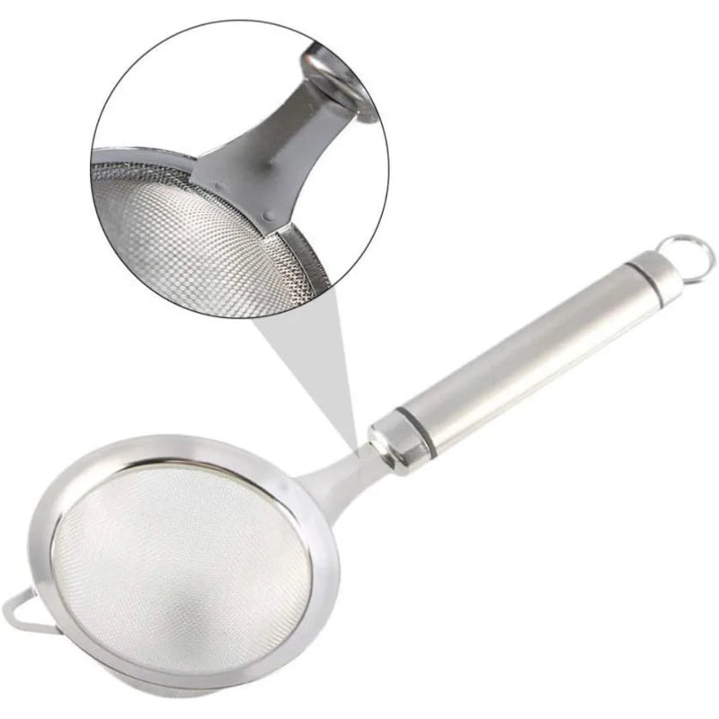Kit de até 3 Peneiras Inox Acessório e Utensílio de Cozinha