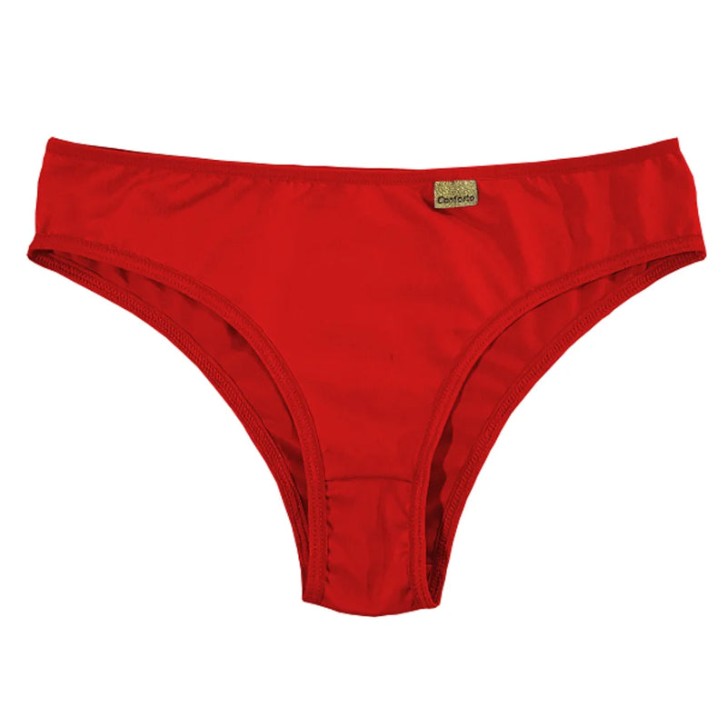 Kit com 10 Calcinhas Confortáveis – Lisa, Microfibra, Para o Dia, Lingerie Feminina