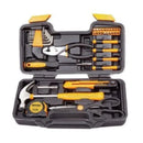 Novo Conjunto Completo de Ferramentas – 39 Peças: Chaves, Alicates, Martelo, Chave de Fenda, Estojo Organizador em Aço