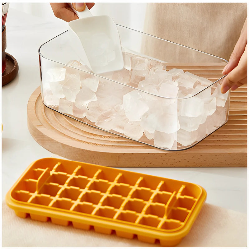 Dispenser de Gelo de Silicone em Formato de Cubo Duplo, 32/64 Cubos de Gelo - Neverdie Store