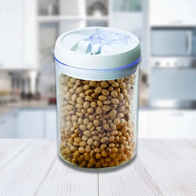Pote Redondo Hermético de 2000 mL – Potes de Acrílico Multiuso para Cozinha
