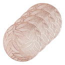 jogo americano de 4 peças feito em tecido impermeável de poliéster, ideal para ser usado em mesas de jantar ou cozinha.