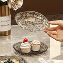 Kit com 6 Pratos de Sobremesa de Acrílico Reutilizáveis com Suporte, Tigela Resistente para Mesa, Cozinha, Festa, Uso Multipropósito