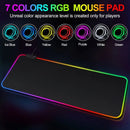 Mouse Pad Gamer Iluminado led Rgb Grande 80 cm por 30 com Mousepad gamer Led com em volta superficie speed para jogos