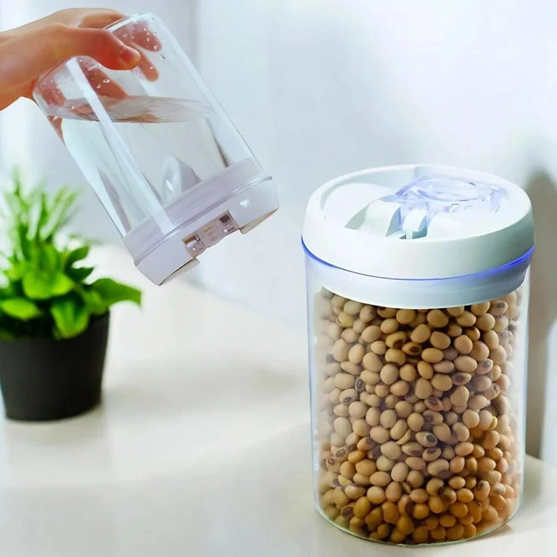 Pote Redondo Hermético de 2000 mL – Potes de Acrílico Multiuso para Cozinha