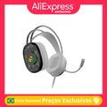 Fone Gamer Headset RGB Onistek FN639 USB/P2 com Drivers de 50 mm e Microfone Gamer Confortável para PC, Notebook e Desktop