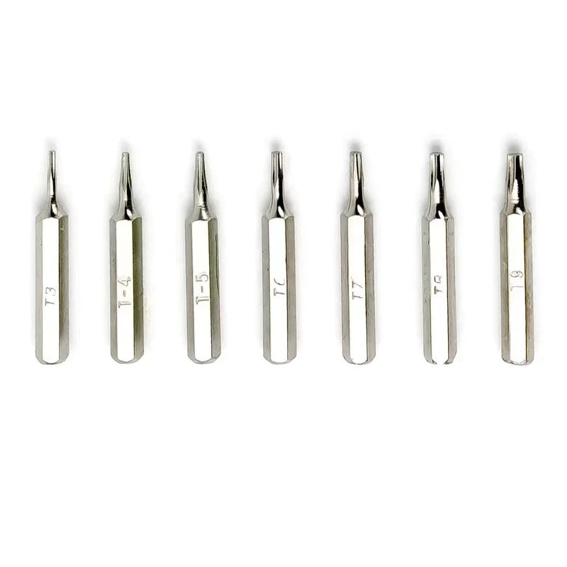 Kit de Ferramentas de Precisão – 32 Peças, Chaves, Ímã e Pinças, Ideal para Ajustes de Pequenos Equipamentos e Reparos Eletrônicos